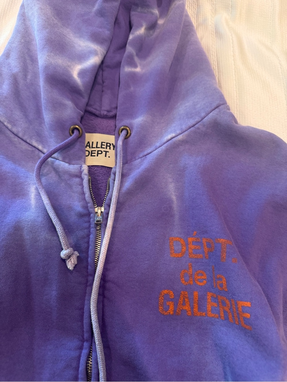 Gallery Dept. Purple Zip-Up Hoodie Jacket Men’s Size XLarge